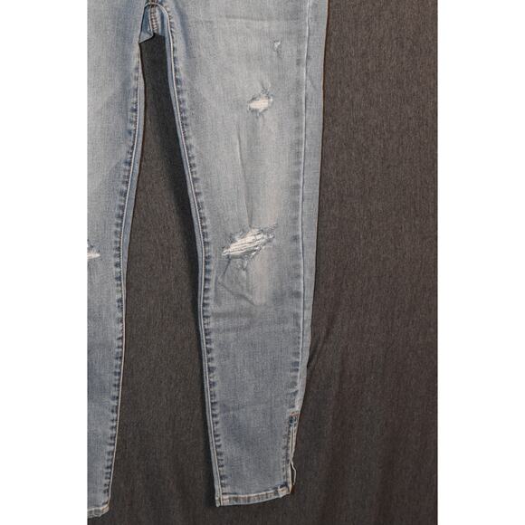 American Eagle Outfitters Jeggings Women's 6 Long Leggings Distressed Jeans - Picture 4 of 12